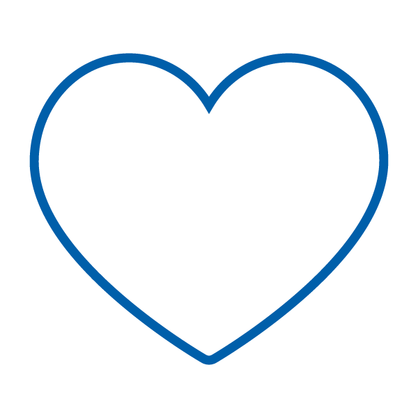 Icon drawing of a heart